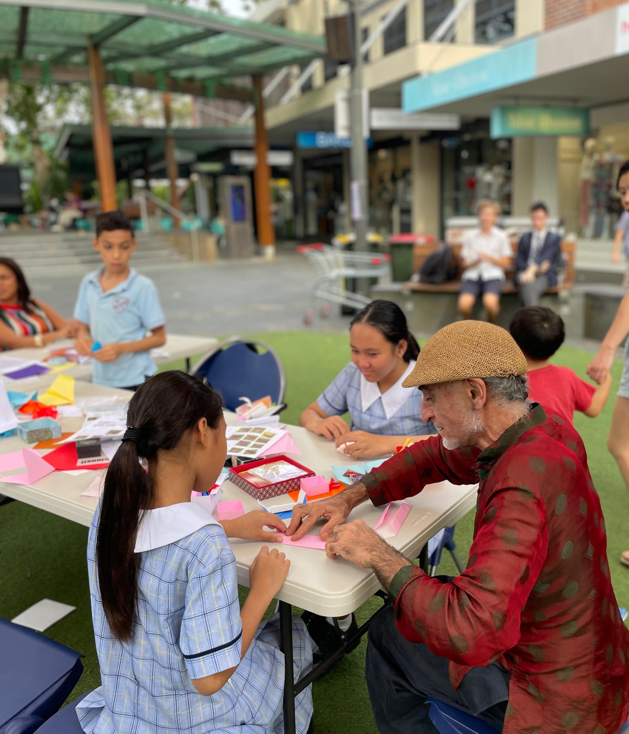 teaching in the village Shiramine