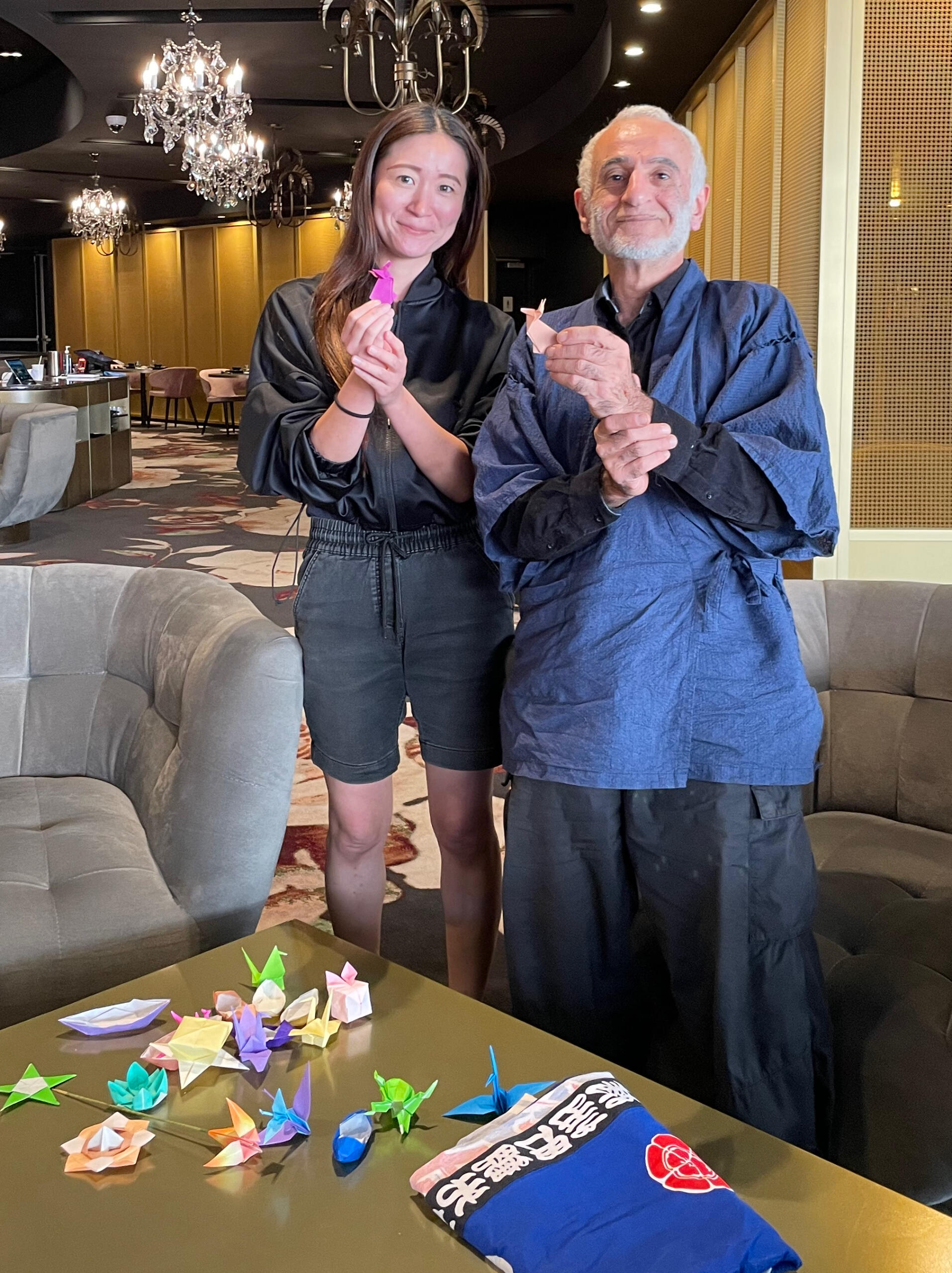 MANAMI and Michael at Chu restaurant Easter 2025 Teaching./entertainment.
